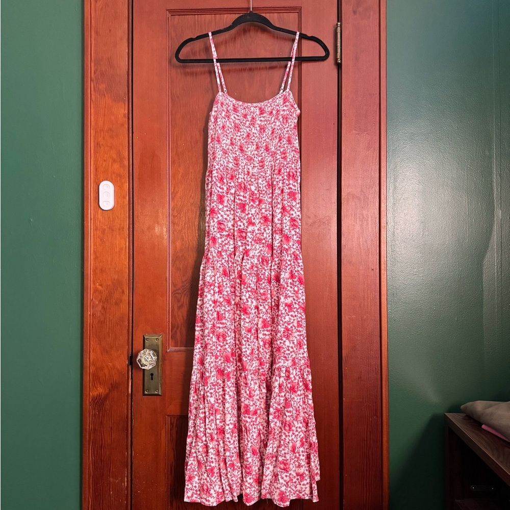 Steve Madden Pink and White Floral Maxi Dress